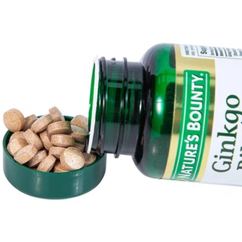 Viên Uống Ginkgo Biloba Nature's Bounty 60mg Bổ Não Hỗ Trợ Cải Thiện Trí Nhớ Hộp 60 Viên