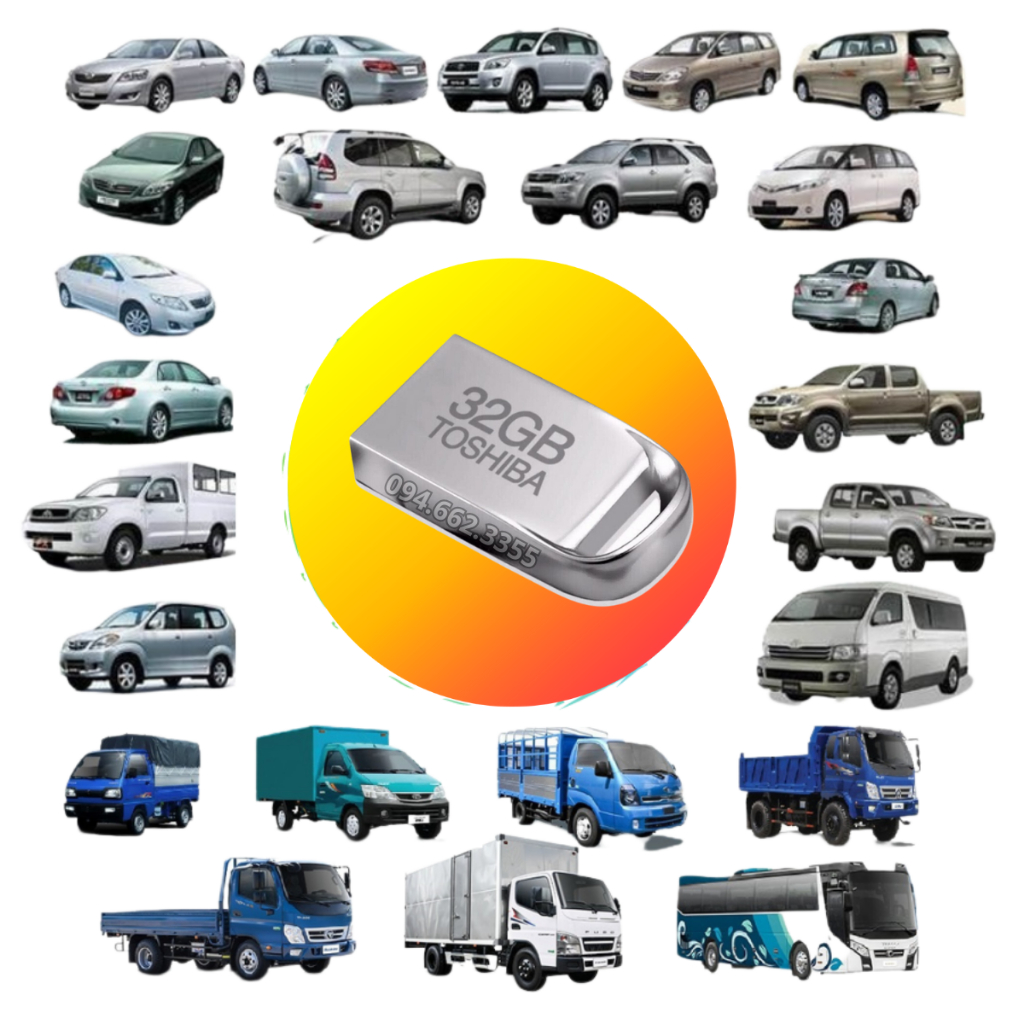 USB NHẠC HÌNH + TIẾNG CHO Ô TÔ -  - Cài nhạc theo yêu cầu - TSB