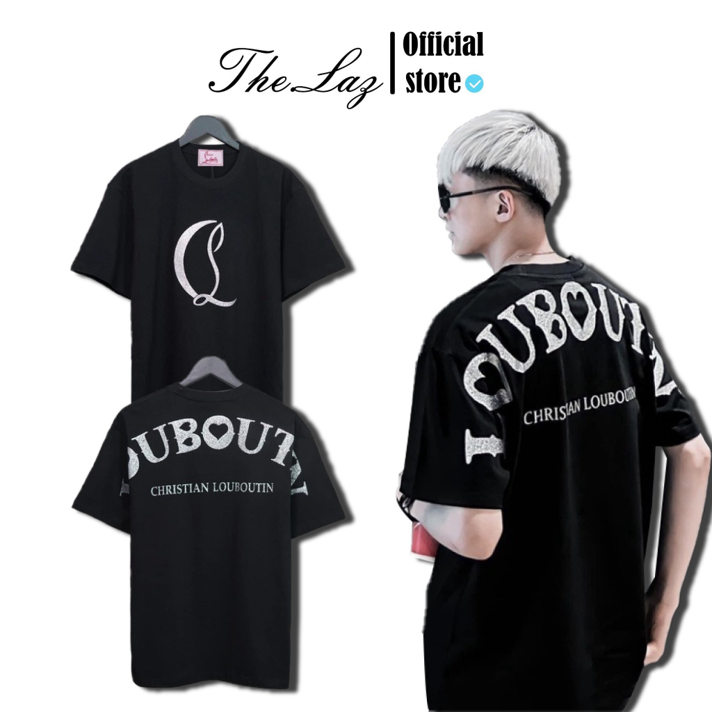 Áo Thun ,Phông Louboutin In Nhủ Kim Tuyến Siêu Cấp Vải Cotton100% Chuẩn Chi tiết Hãng