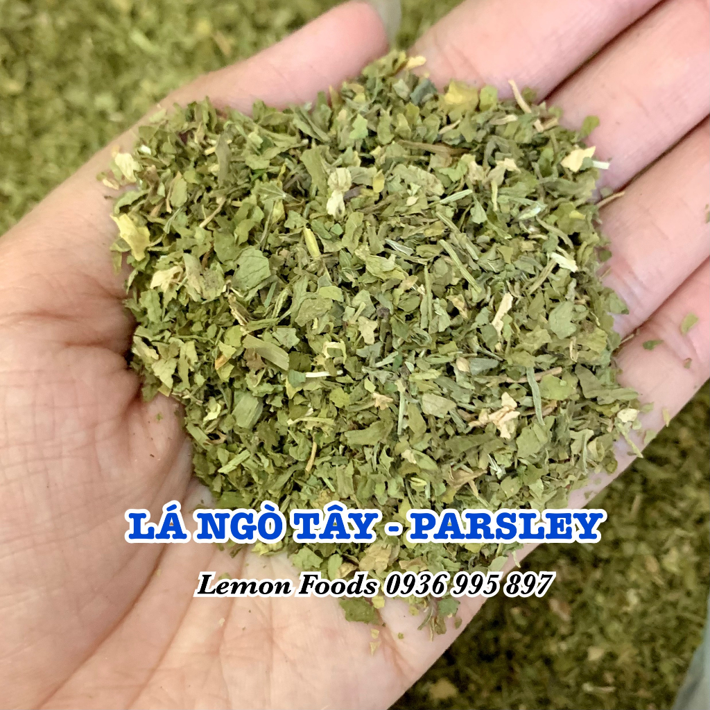 Lá Parsley - Lá mùi tây/ngò tây khô nghiền tạo mùi vị đặc trưng cho các món hầm, nướng, salad, súp, nước sốt