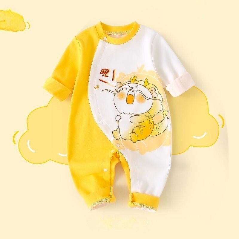 Bộ, Body Dài Tay Cho Bé, Đồ Liền Thân Bé Trai Bé Gái, Bodysuit Thu Đông Chất Thun Lạnh Cho Trẻ Sơ Sinh từ 3-12kg