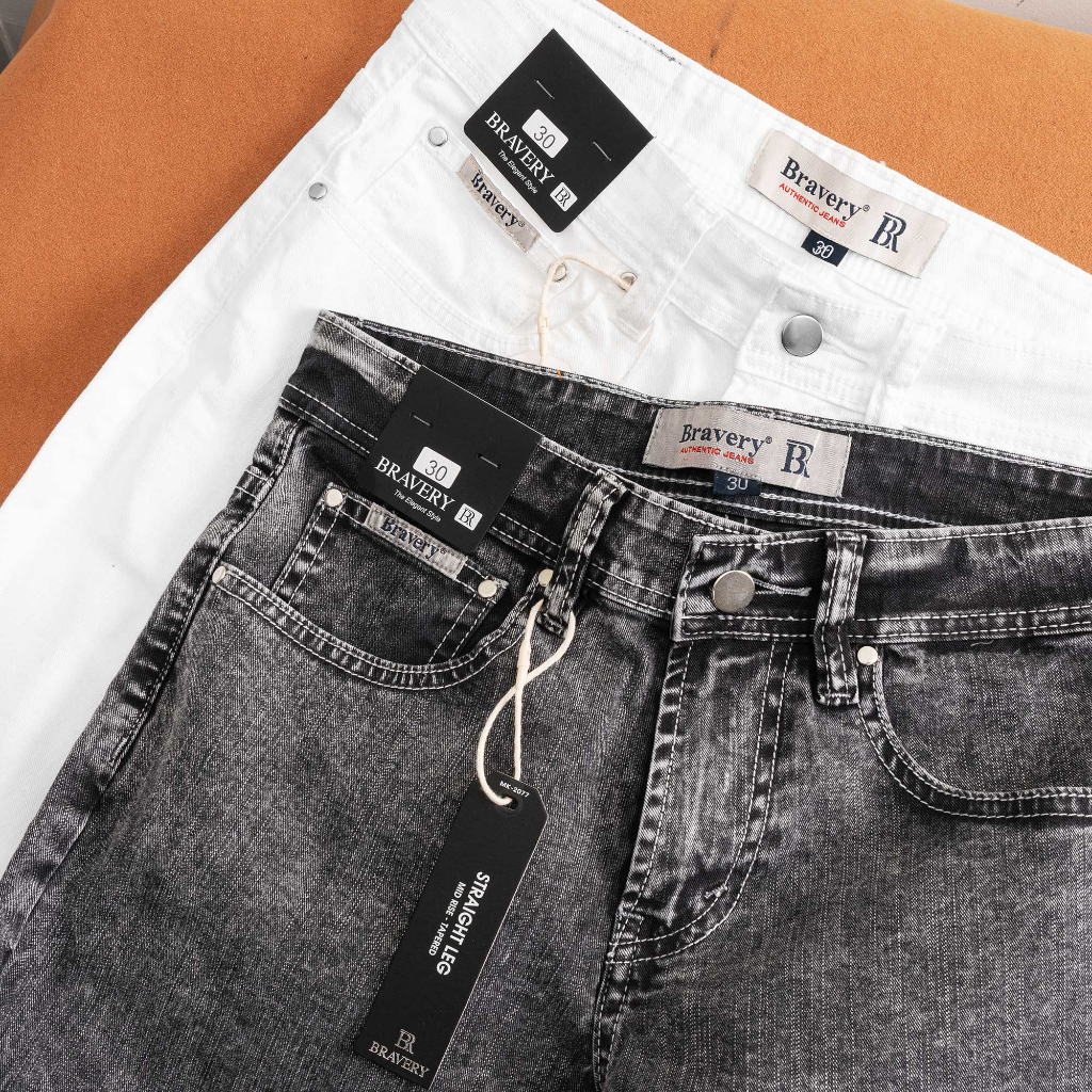 Quần dài jean Bravery chất liệu cotton thun co giãn - năng động - thoải mái - Bravery