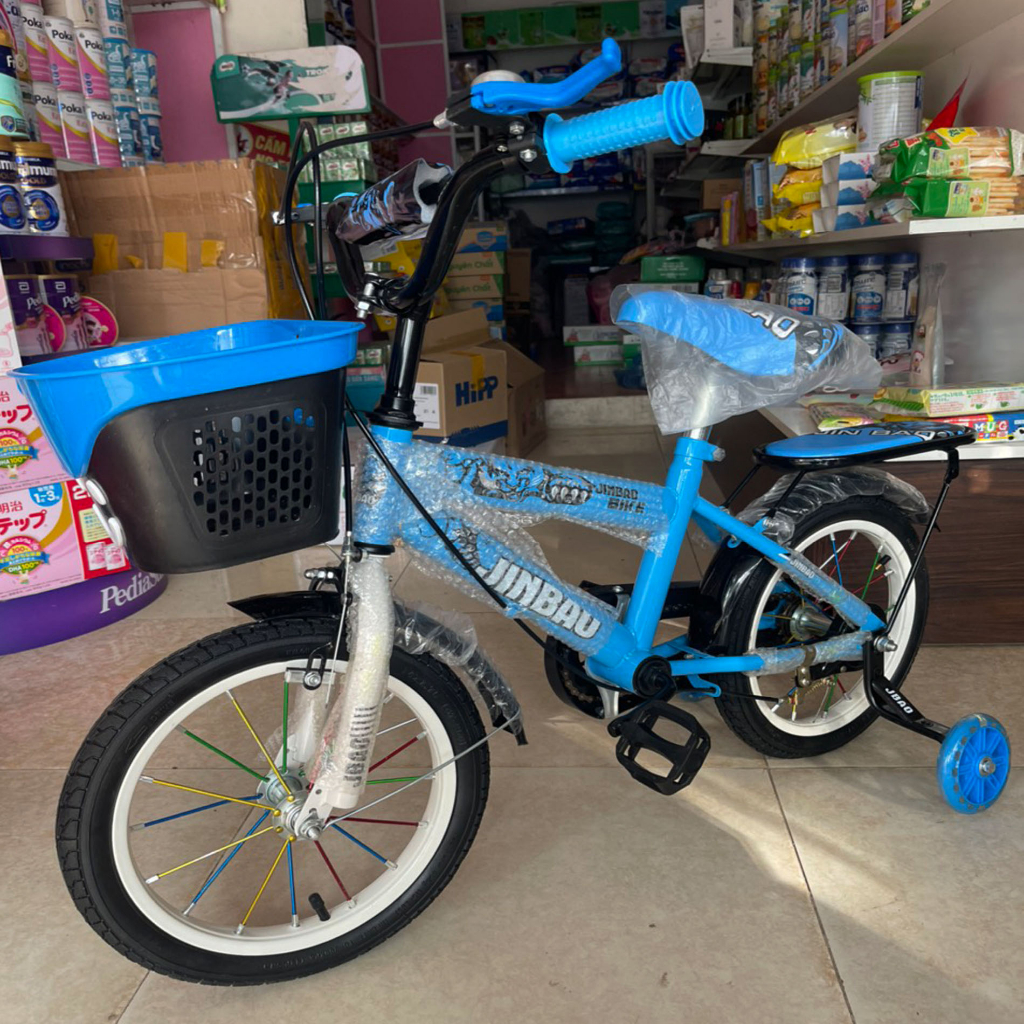 Xe đạp trẻ em JINBAO Xe đạp cho bé TRAI 2 đến 7 tuổi khung thép