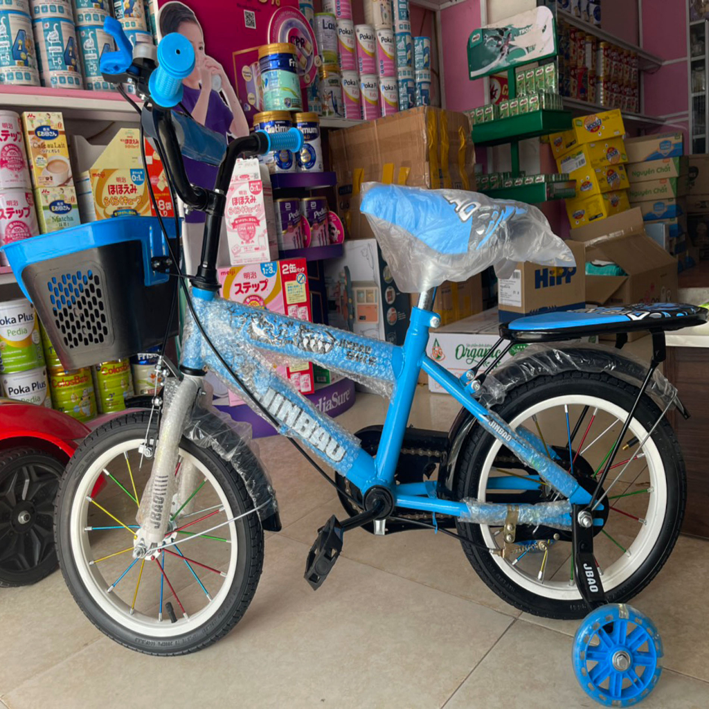 Xe đạp trẻ em JINBAO Xe đạp cho bé TRAI 2 đến 7 tuổi khung thép