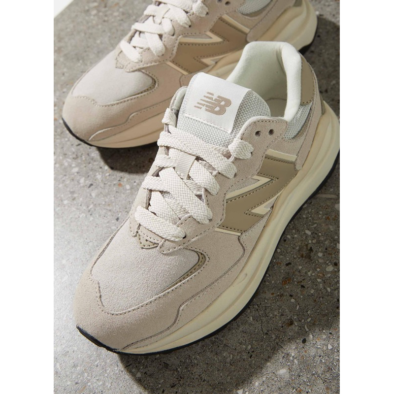 GIÀY NB 5740 KEM NÂU, NB 57/40 NÂU MẪU MỚI NAM NỮ ẢNH THẬT+FULLBOX+FREESHIP