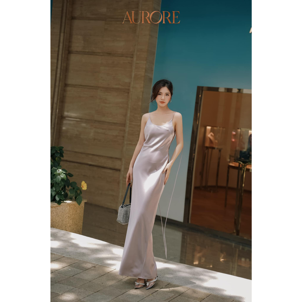 Đầm lụa hai dây Lady - Aurore Cloth