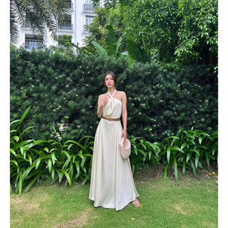 Đầm maxi cổ yếm Aurore Cloth