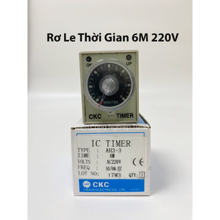Rơ le thời gian CKC AH3-3 DC24V kèm đế