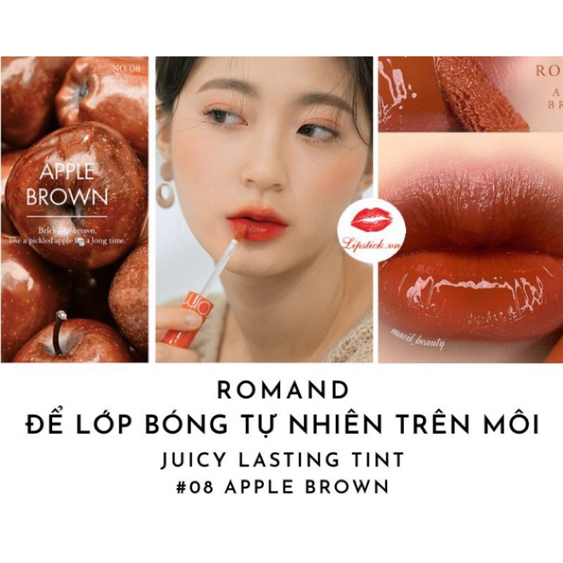 Son Bóng Romand Lasting Tint 08 Apple Brown