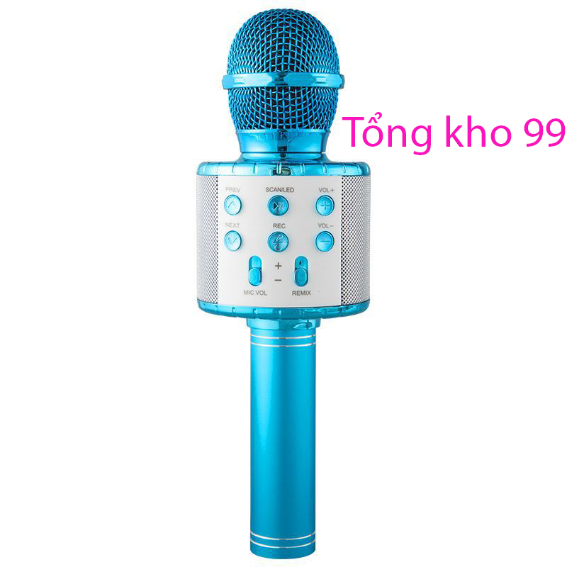Mic Karaoke Ws-858, Micro Bluetooth Không Dây Kèm Loa, Vừa Nghe Nhạc Vừa Hát Karaoke-khosi11vd6