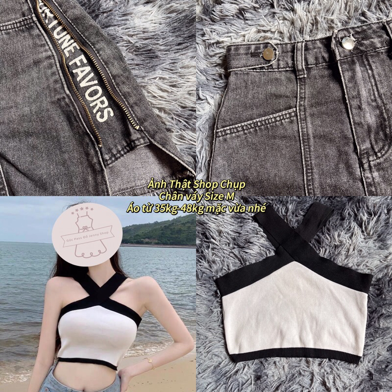 Set Váy Chân váy bò