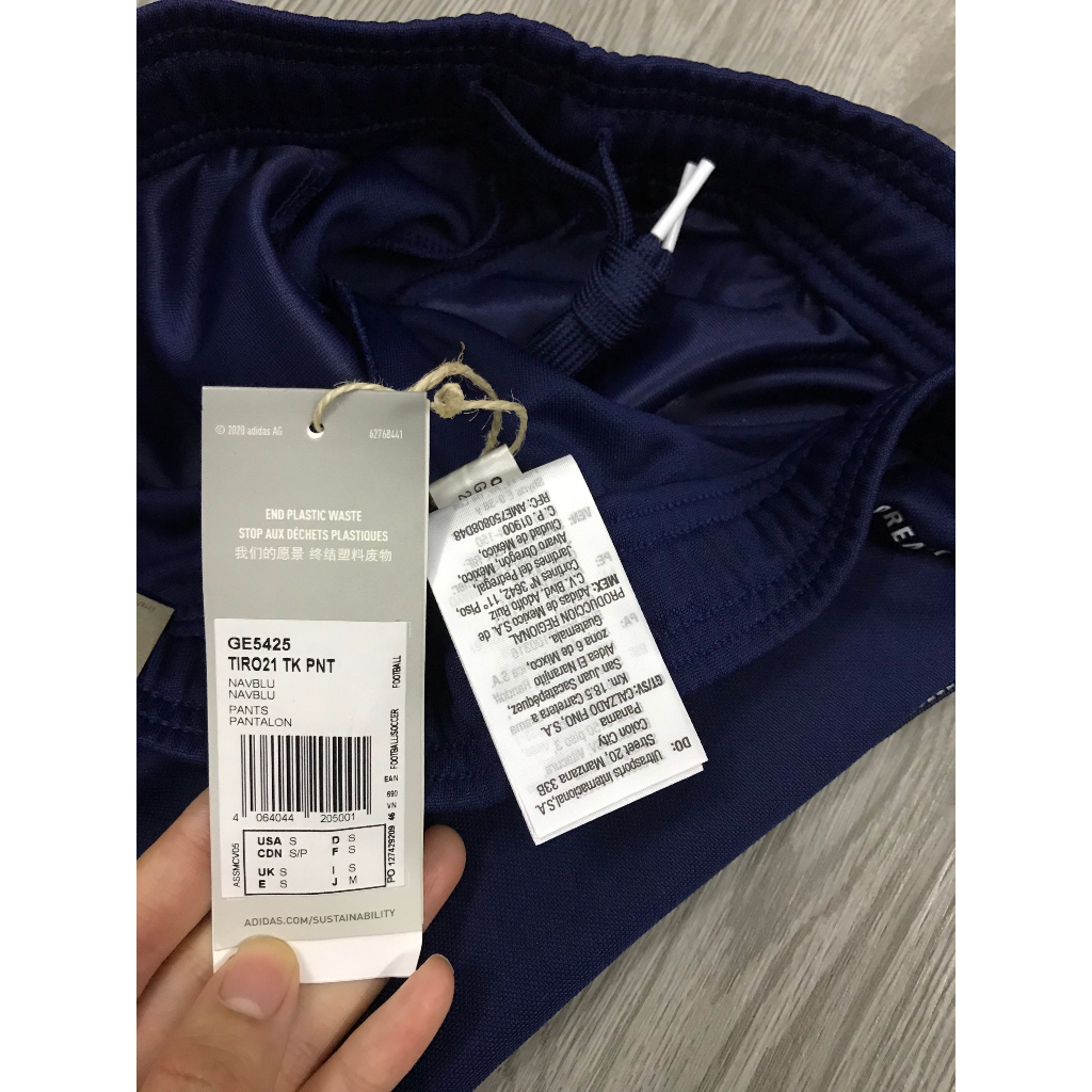 ADIDAS TIRO 21 TRACK PANTS - 'NAVY' chỉ duy nhất size XL âu form ôm
