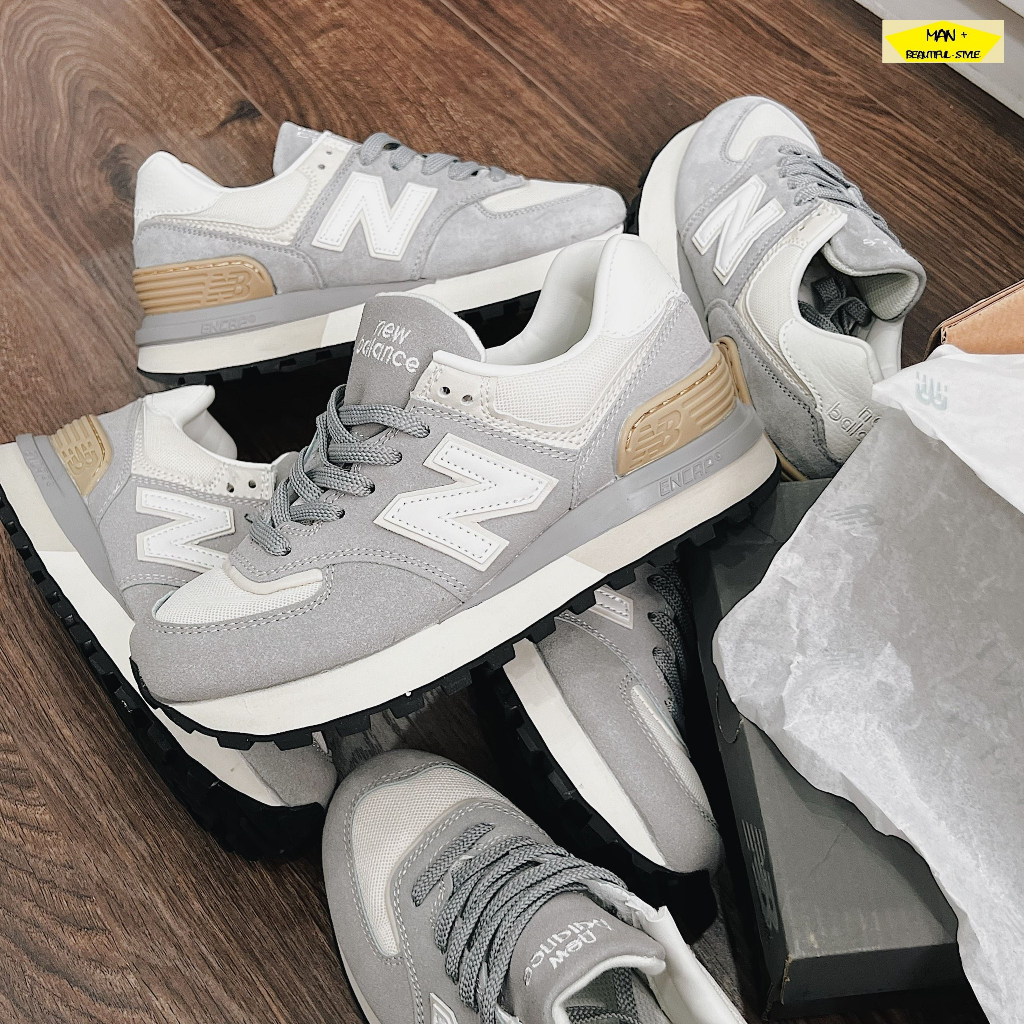 Giày New Balance 574 Legacy 'Team Away Grey Angora', giày NB 574 ghi xám, giày 574 2023, NB độn đế mẫu hot 2023