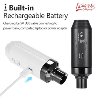 Bộ thu phát tín hiệu âm thanh không dây cho mic aroma arc1 wireless - hàng chính hãng