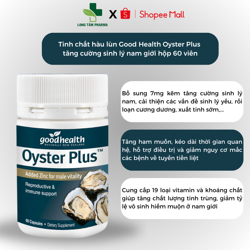 Combo tăng khả năng thụ thai 3 món Hàu lùn Oyster + Menevit + Blackmores Conceive Well Gold của Úc