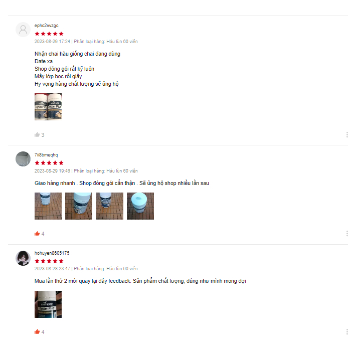 Combo tăng khả năng thụ thai 3 món Hàu lùn Oyster + Menevit + Blackmores Conceive Well Gold của Úc