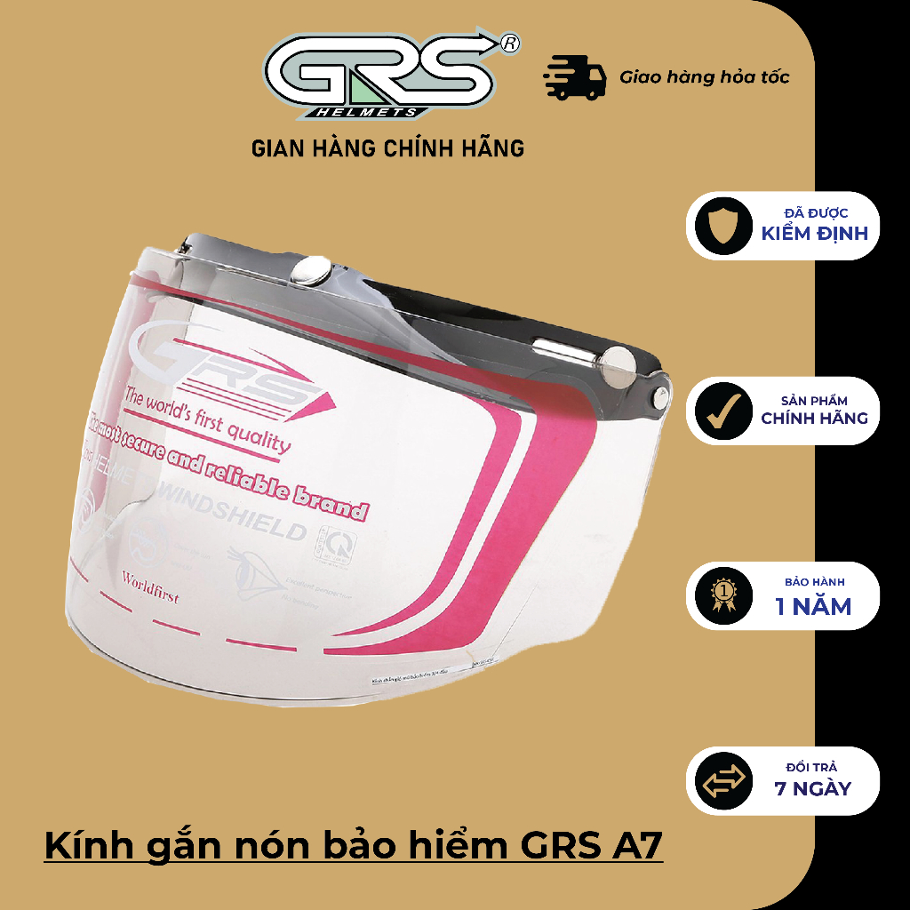 Kính gắn nón bảo hiểm GRS A7