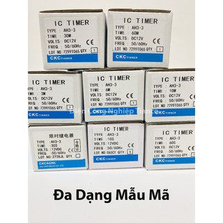 Rơ le thời gian CKC AH3-3 DC12V kèm đế