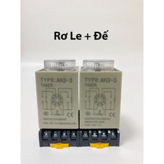Rơ le thời gian CKC AH3-3 DC12V kèm đế