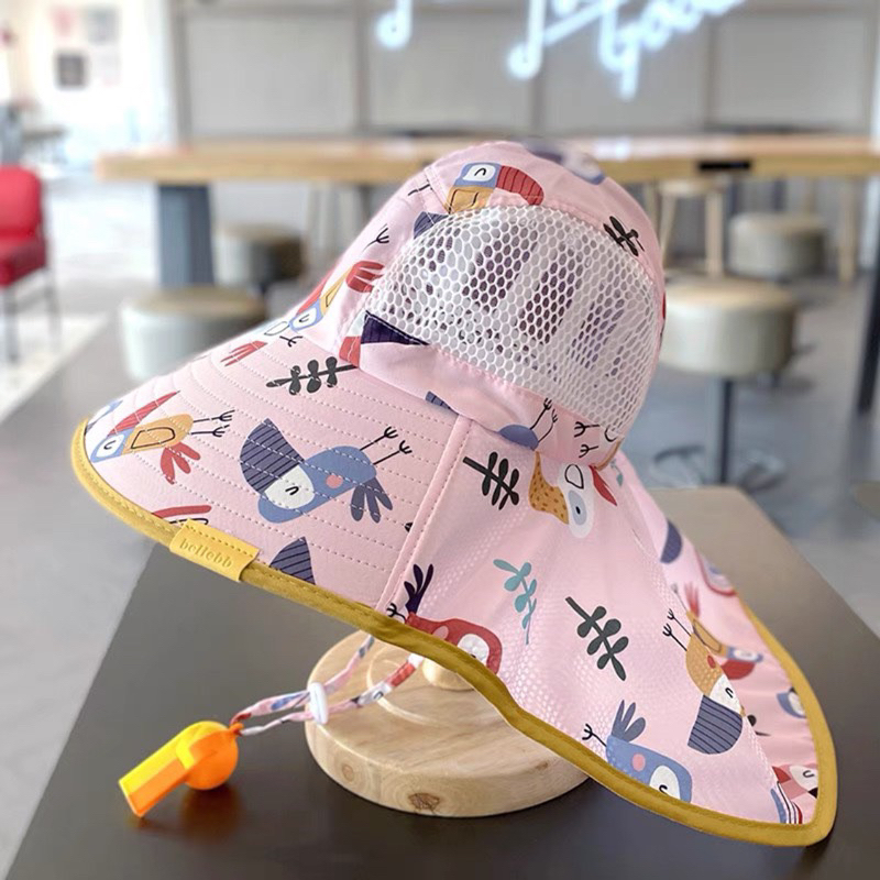 Mũ rộng vành chống nắng phong cách đi biển thời trang mùa hè cho bé