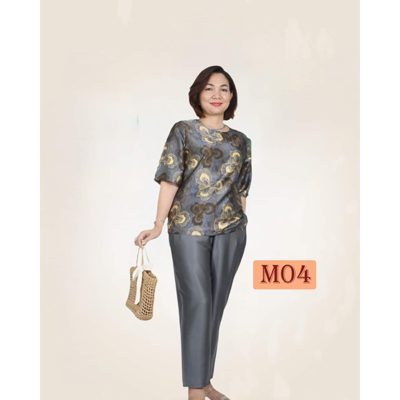 Đồ bộ nữ trung niên cho mẹ cho bà, lụa Latin cao cấp