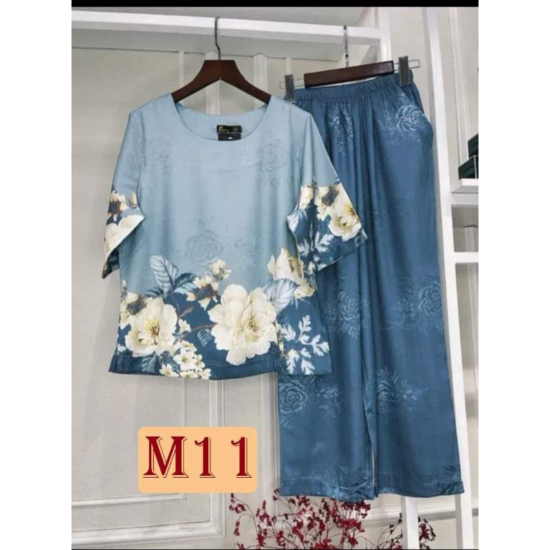 Đồ bộ nữ trung niên cho mẹ cho bà, lụa Latin cao cấp