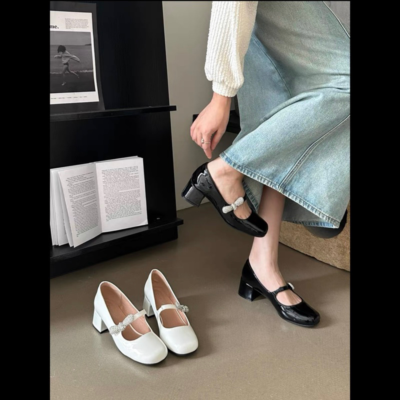 Giày mary jane quai nơ đá nhà Diaoyilu chuẩn QC