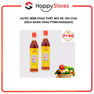Nước mắm Phan Thiết Mũi Né 10N 520ml Nhãn Vàng