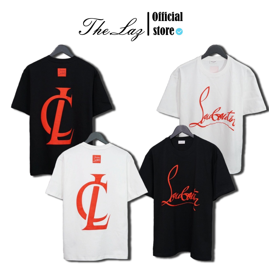 Áo thun Louboutin In Lụa Phồng Vải Cotton 100%  The.Laz