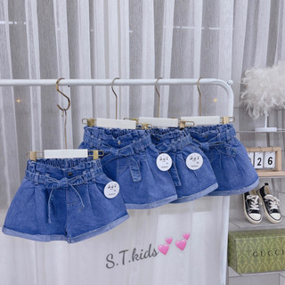 NHIỀU MẪU SIZE ĐẠI 18-30KG: Quần sooc jean bé gái mickey cực sành điệu - QSJBG