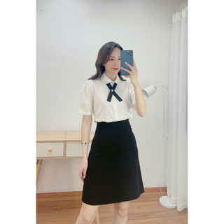 Áo sơ mi cổ nơ