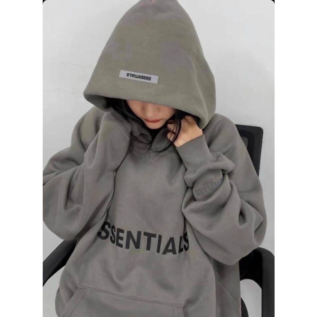 Áo Hoodie Essentials Vải Nỉ Bông Cotton 100%  The.Base