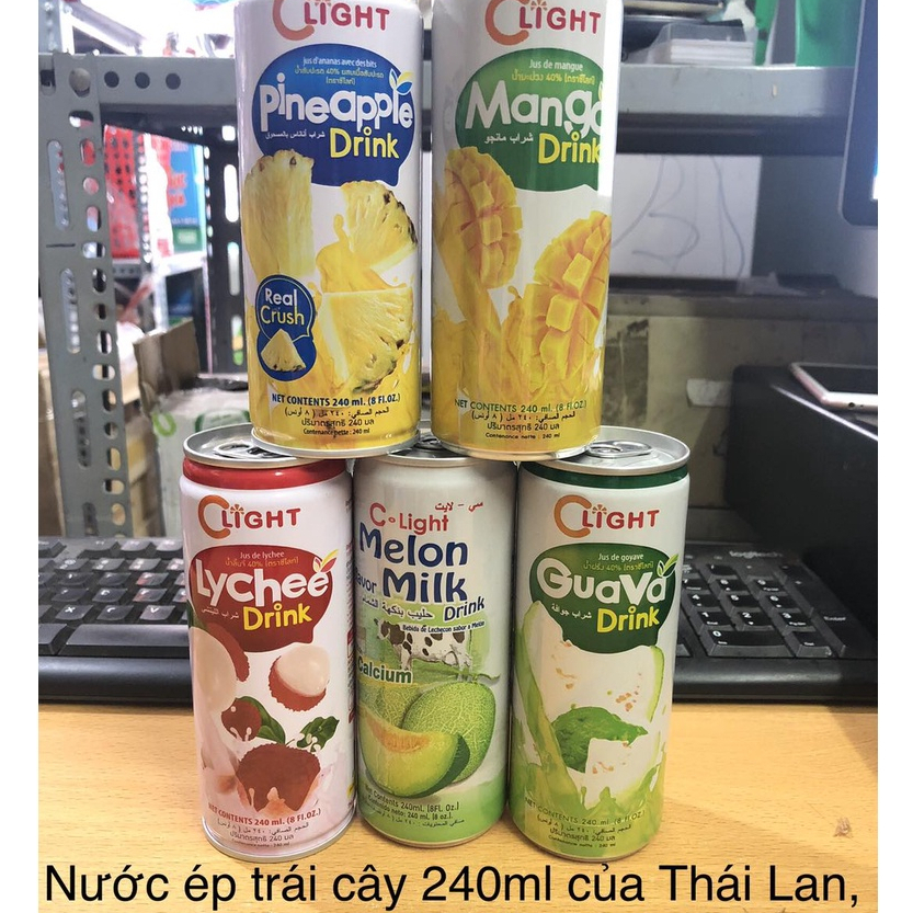 Nước ép trái cây 240ml C-Light - Date 12/2023