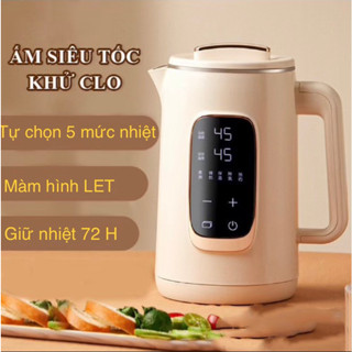    GIỮ NHIỆT 72H   Ấm đun nước siêu tốc khử Clo trong nước Xiaomi Guesmi nhập khẩu cao cấp đun sôi nhanh 