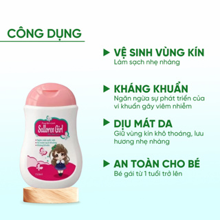 Dung dịch vệ sinh cho bé gái Salloren Girl 150ml làm sạch nhẹ nhàng