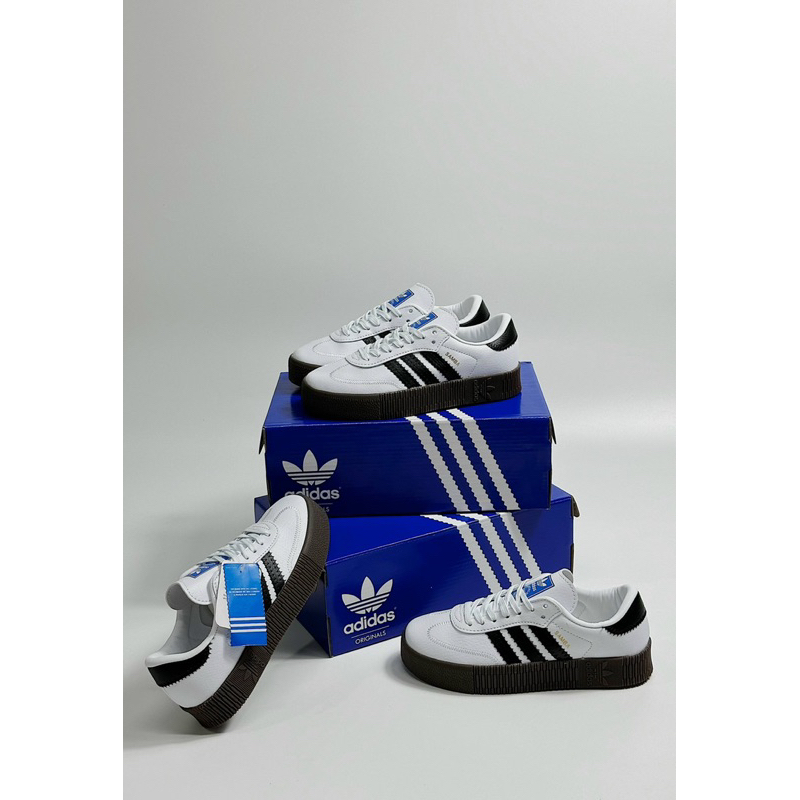 GIÀY THỂ THAO SAMBA PLATFORM/ĐẾ CAO GIÀY ADIDASSSS SAMBA TRẮNG NÂU ĐẾ CAO BẢN CAO CẤP