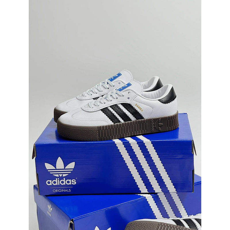 GIÀY THỂ THAO SAMBA PLATFORM/ĐẾ CAO GIÀY ADIDASSSS SAMBA TRẮNG NÂU ĐẾ CAO BẢN CAO CẤP