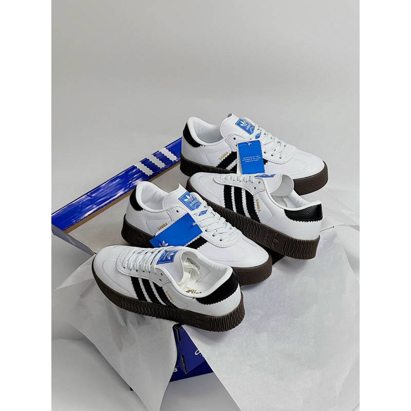 GIÀY THỂ THAO SAMBA PLATFORM/ĐẾ CAO GIÀY ADIDASSSS SAMBA TRẮNG NÂU ĐẾ CAO BẢN CAO CẤP