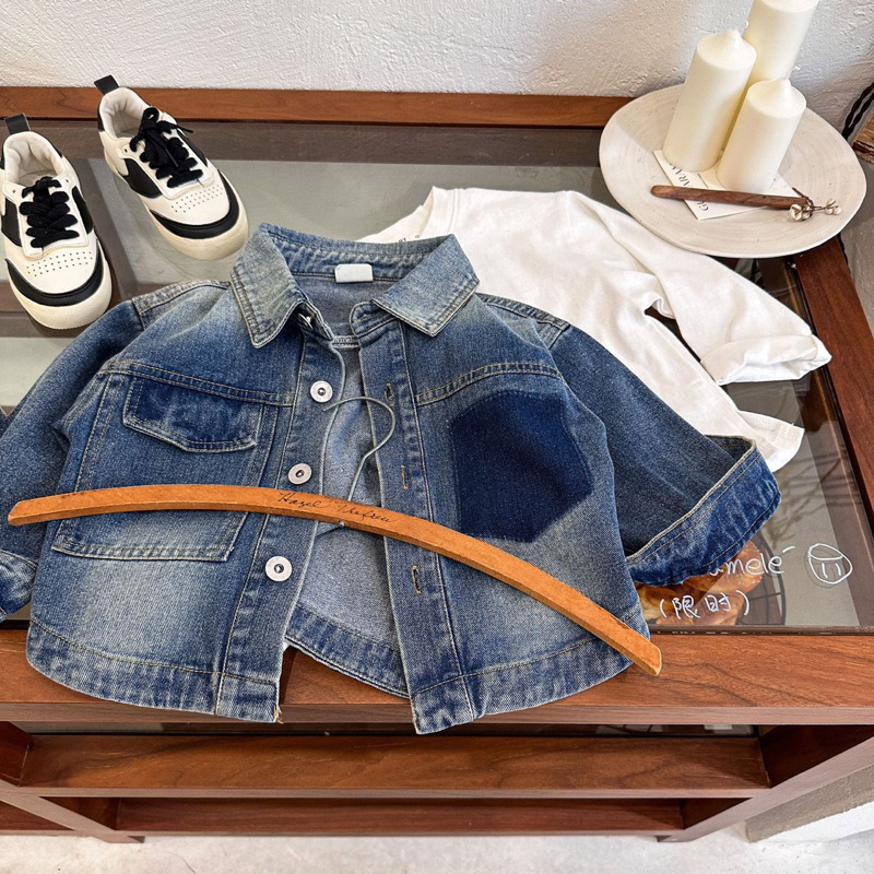 Áo khoác jean cho bé trai-bé gái, mẫu mới 2023. Hàng quảng châu 100%