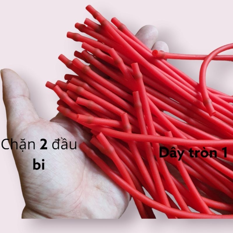 Dây tròn 1 chơi bi ná cao su màu ngẫu nhiên
