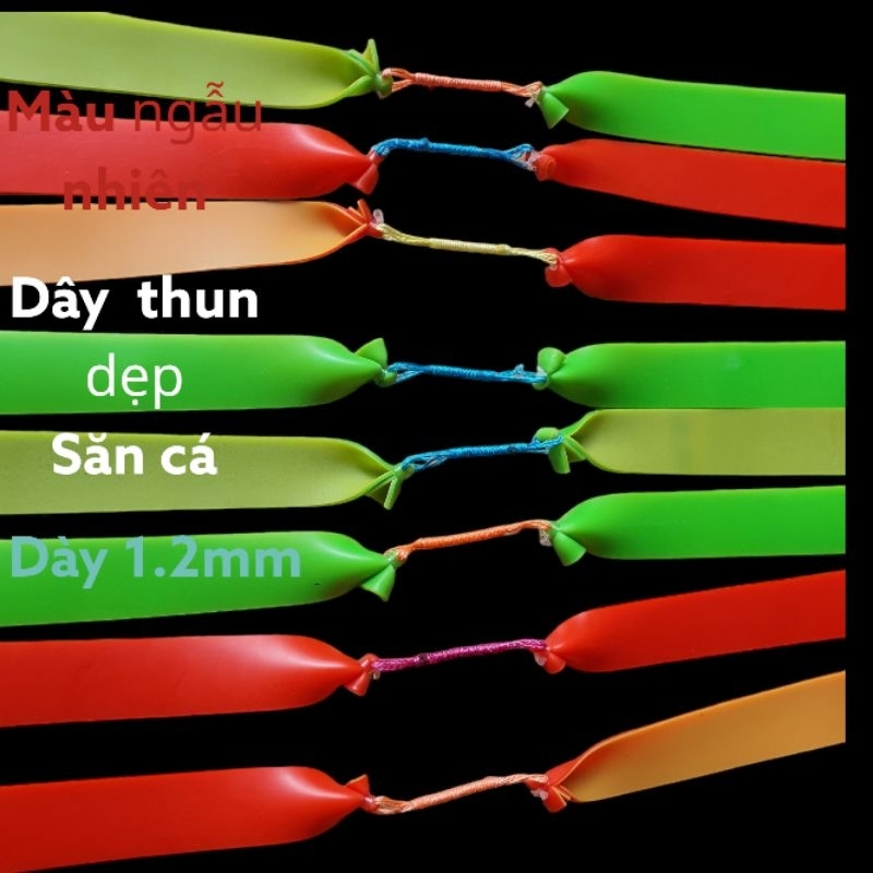 Dây bắt săn cá 1.2mm xanh trắng đỏ  dài 150mm