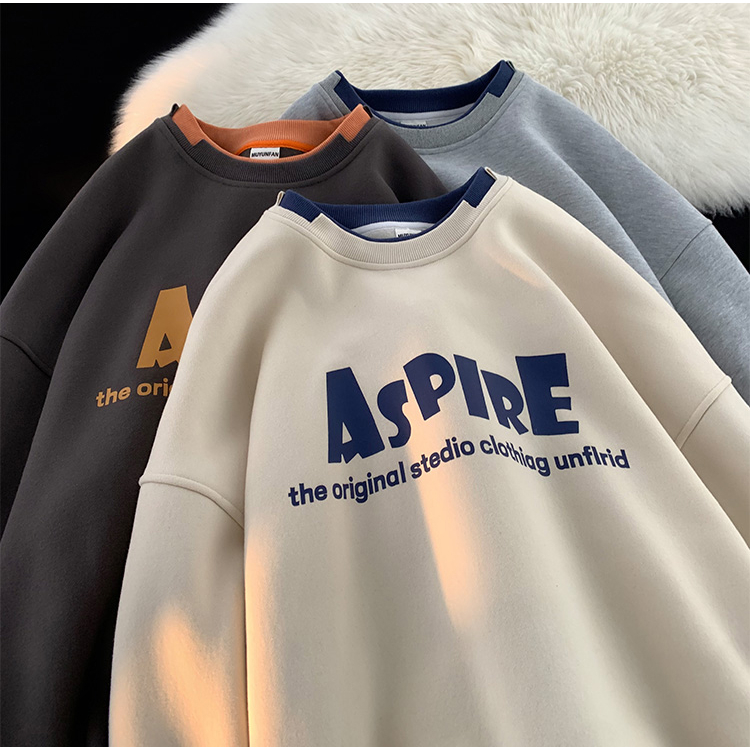 Áo sweater dài tay Aspire, Áo nỉ nam nữ unisex form rộng Layer phong cách ulzzang- Maylinhshop