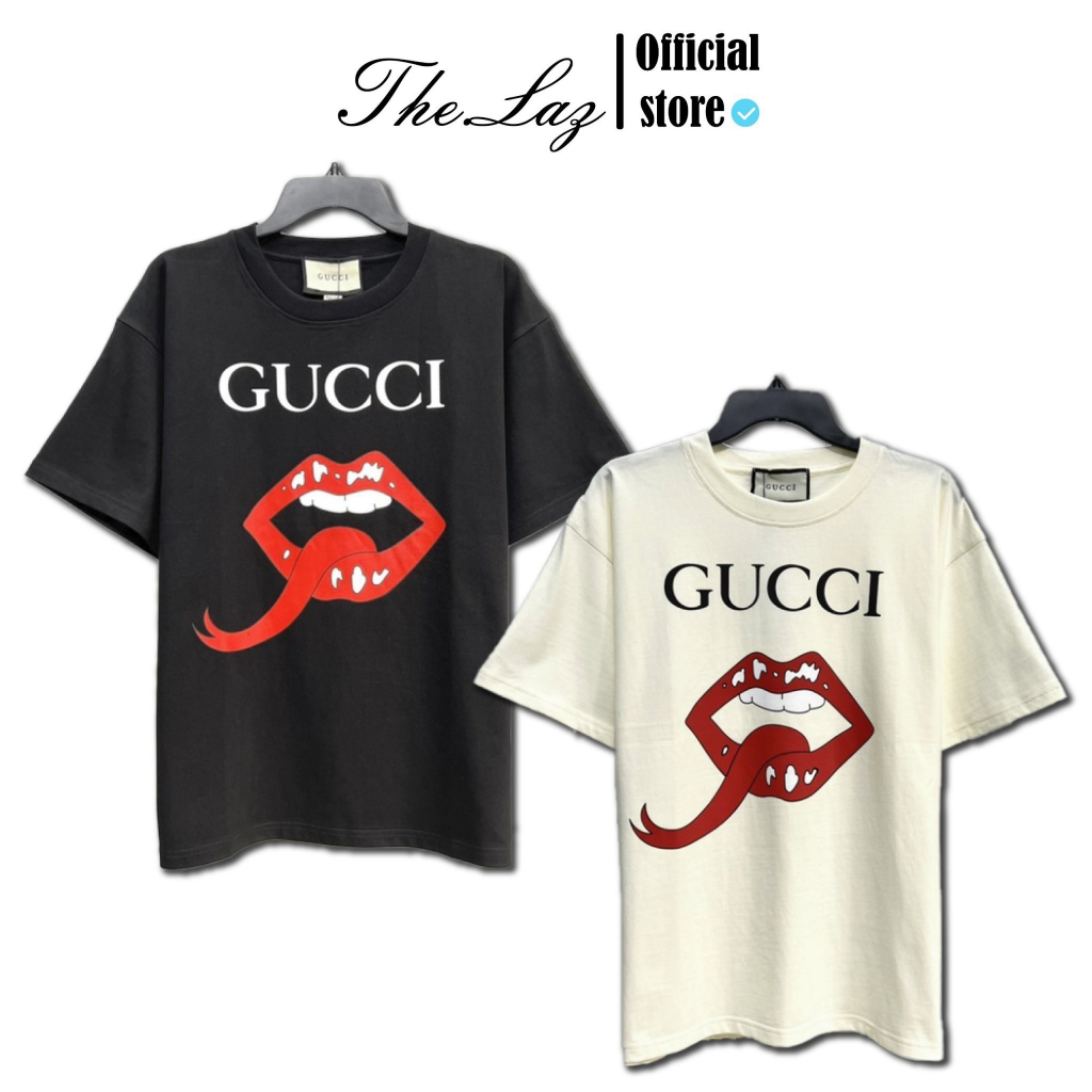 Áo Thun Gu.cci Lips Môi cao cấp full tag túi, Áo Thun [BEST QUALITY]