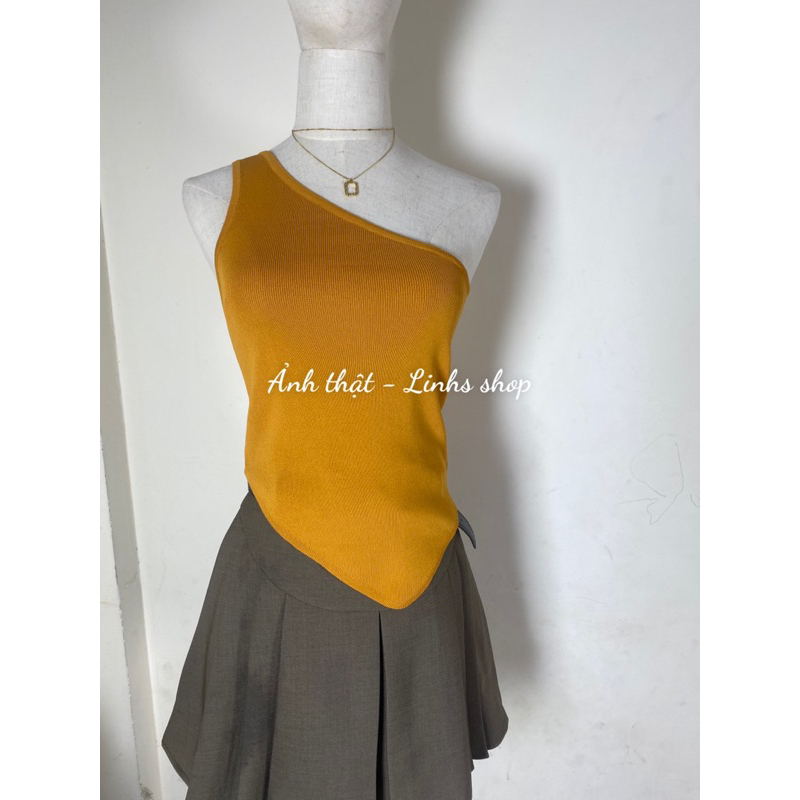 Áo len dệt kim kiểu lệch vai sexy QCCC, chất len MỀM MỊN DÀY -  Linhs shop