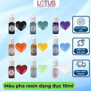 Bộ 18 màu pha resin dạng đục - màu pha resin epoxy, resin uv cao cấp