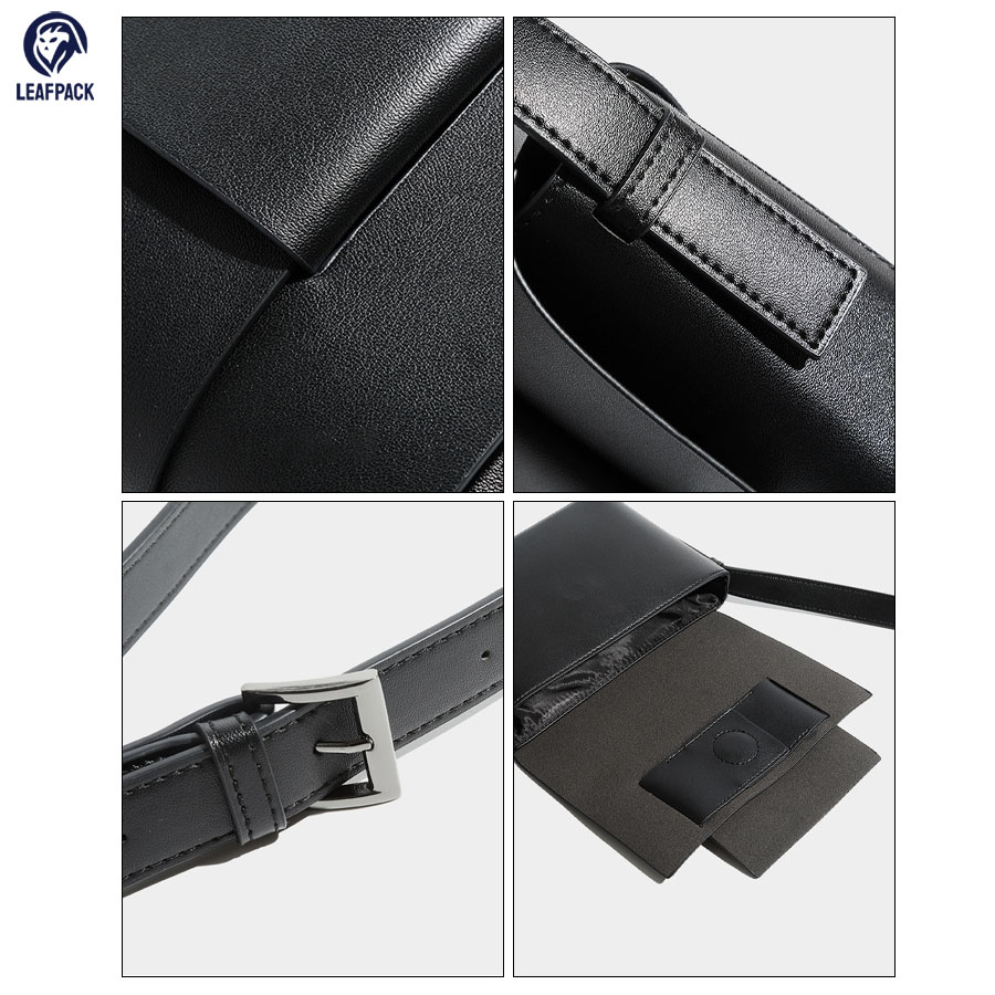 Túi Đeo Chéo Unisex - LP028 Da PU Dày Dặn Chống Nước Form Messenger Nắp Gài Tinh Tế Thời Trang Mẫu Hot Trend 2023