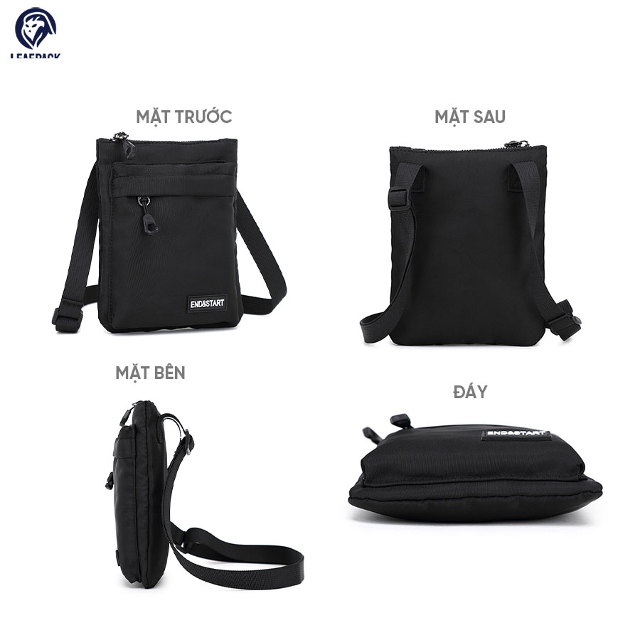 Túi Đeo Chéo Nam Nữ Mini - LP033 Chất Vải oxford Dày Dặn Chống Nước Thiết Kế Dạng Hình Chữ Nhật Trẻ Trung Phong Cách