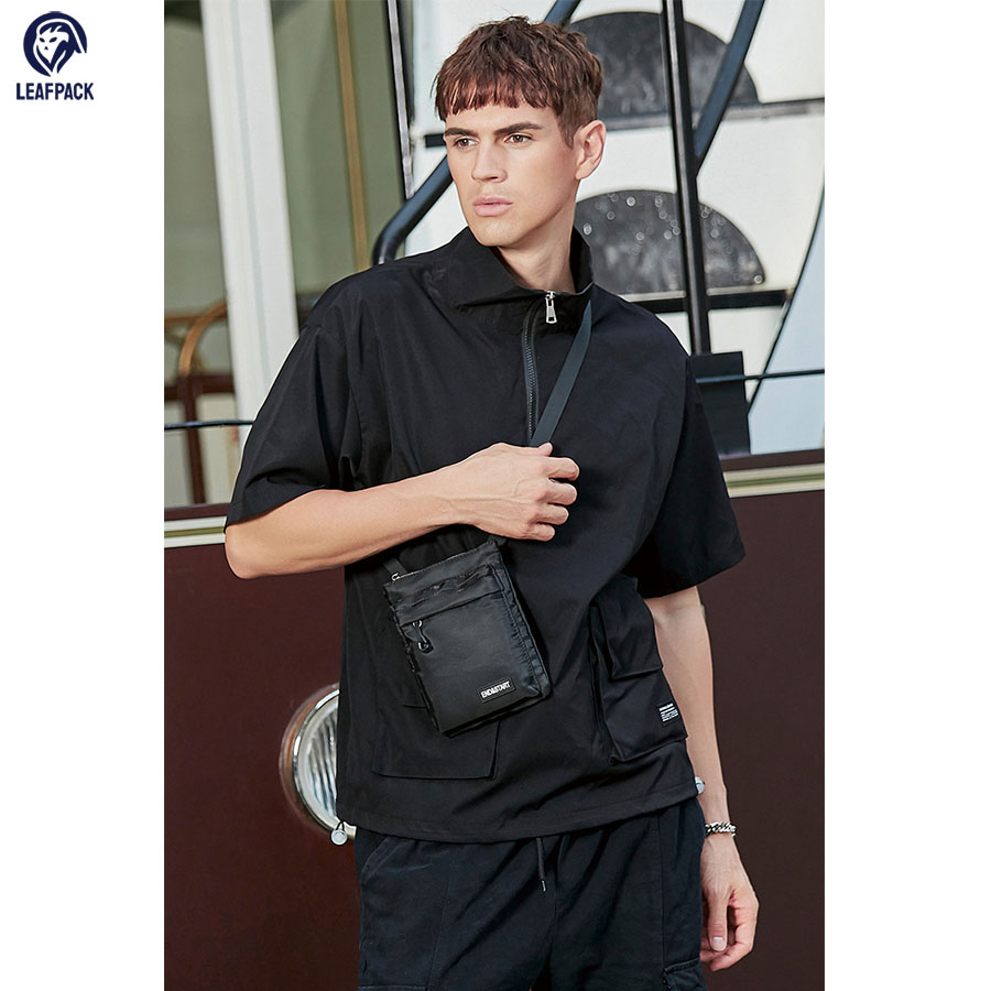 Túi Đeo Chéo Nam Nữ Mini - LP033 Chất Vải oxford Dày Dặn Chống Nước Thiết Kế Dạng Hình Chữ Nhật Trẻ Trung Phong Cách