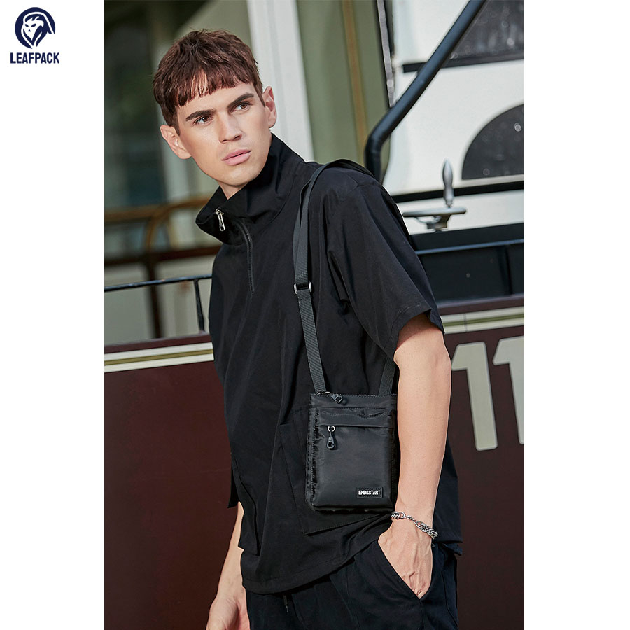 Túi Đeo Chéo Nam Nữ Mini - LP033 Chất Vải oxford Dày Dặn Chống Nước Thiết Kế Dạng Hình Chữ Nhật Trẻ Trung Phong Cách