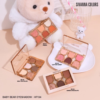  Bảng Phấn Mắt SIVANNA COLORS BABY BEAR HF134 